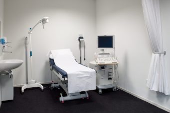 pregnancy ultrasound exam room